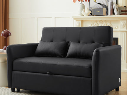 Convertible Sleeper Sofa Bed With 3 USB Ports