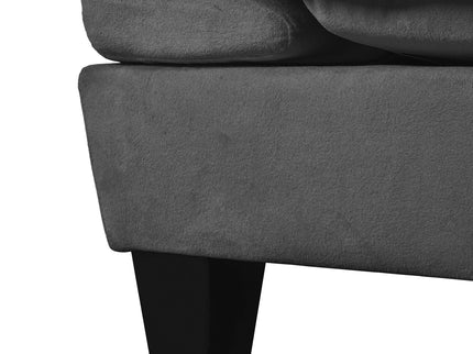 Modular Sectional Sofa With Movable Ottoman & Pillows
