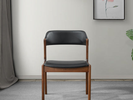 Enzo - Dining Chair (Set of 2) - Black / Brown