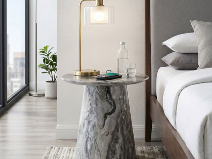 Circular Coffee Table With Adjustable Feet