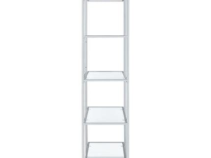 Colfax - 5 Shelf Bookshelf - Clear