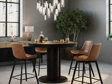 Swivel Counter Stool - Brown