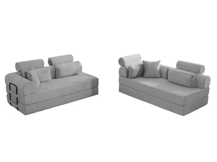 Modern L-Shape Modular Sectional Sofa, Compressed Design