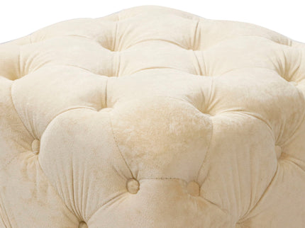 Modern Upholstered Ottoman, Exquisite Small End Table, Soft Foot Stool, Dressing Makeup Chair, Comfortable Seat For Living Room, Bedroom, Entrance