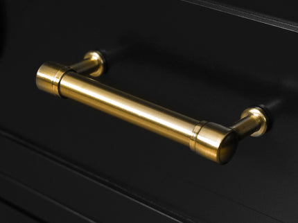 Retro Bathroom Vanity With Sink Combo, Free Standing Single Set With 3 Drawers