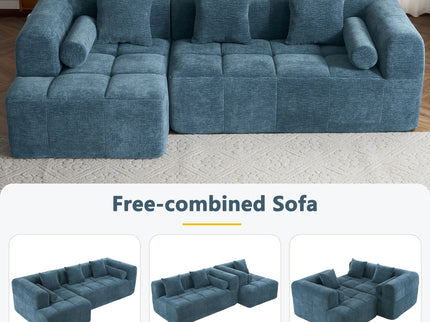 Sectional Free Combined Sofa With 2 Side Pockets