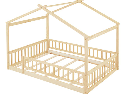 Bed House Bed Frame With Fence