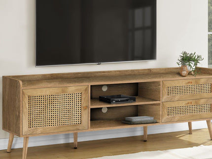 TV Stand, Console, Media Entertainment Center, Storage Cabinet, Transitional