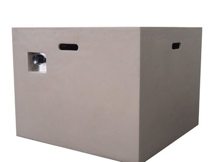 Outdoor Patio Square Gas Burning Concrete Fire Pit 40, 000 Btu
