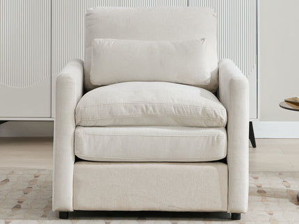 Cozy Upholstered Cushion Armchair For Living Room
