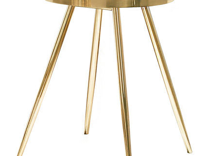 Lymon - Round Top End Table - Gold