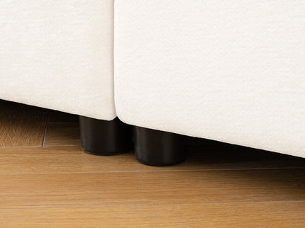 Stylish Sofa With Storage Seat And Cylindrical Backrest