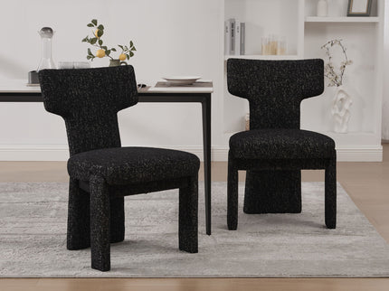 Armless Curved Back Accent Chairs