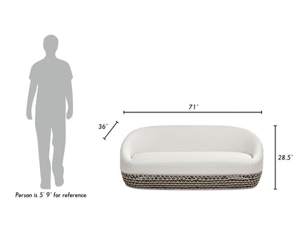 Willow - Upholstered Patio Deep Seating Sofa