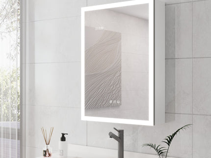 Bathroom Medicine Cabinet With Lights, LED Medicine Cabinet With Mirror, Lighted Medicine Cabinet With Defogger