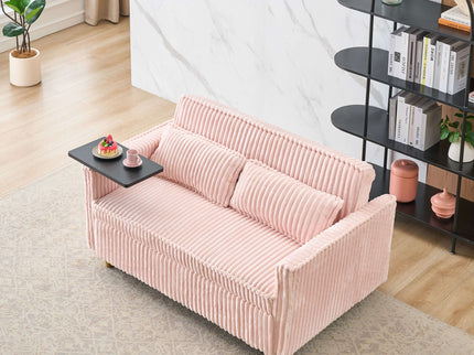 Pull Out Sofa With Movable Tabletop And USB Ports