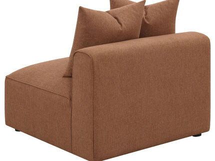 Colleen - 6 Piece Modular Sectional With Tight Seats - Terracotta