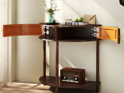 Demi Lune - Console Table With 2 Storage Drawers