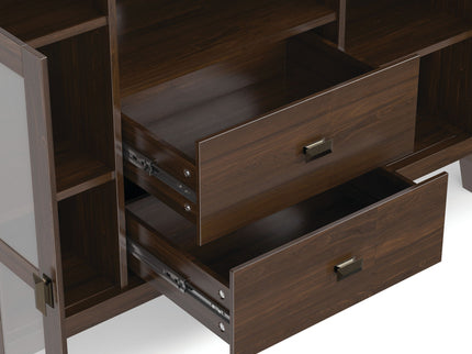 Artisan - Tall TV Media Stand - Natural Aged Brown