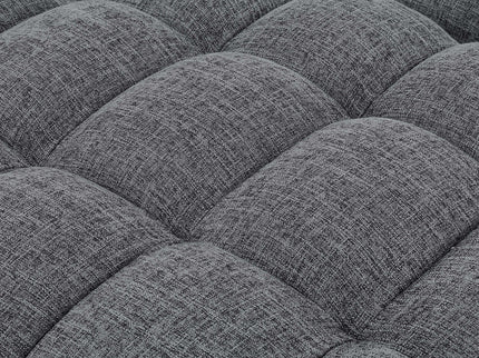 Sienna - Tufted Convertible Sleeper Sofa With Chaise - Gray