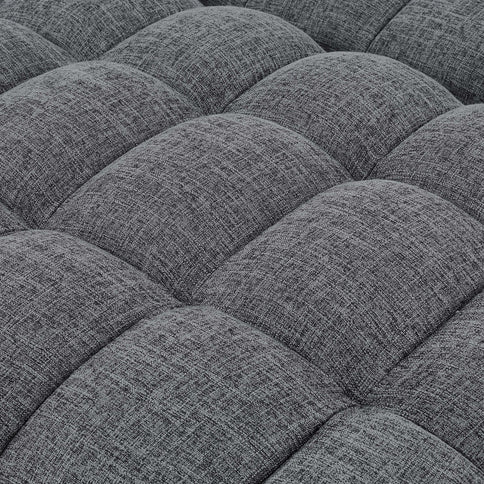 Sienna - Tufted Convertible Sleeper Sofa With Chaise - Gray