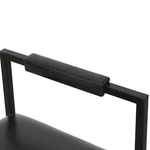 Elegant Bar Stool Set With Backrest And Footrest, Counter Height (Set of 2)