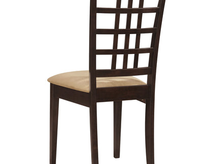 Lattice Back Side Chair (Set of 2) - Brown