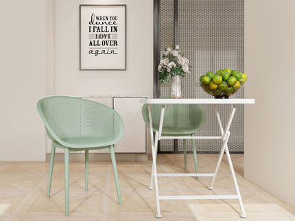 2 Pack Lounge Chair Set & Folding Square Table
