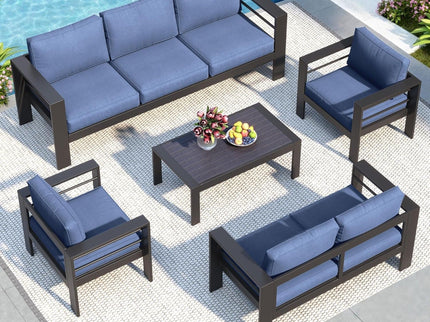 Outdoor Patio Set, All-Weather, Thick Cushions
