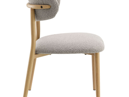 Kacey - Boucle Side Chair (Set of 2) - Gray