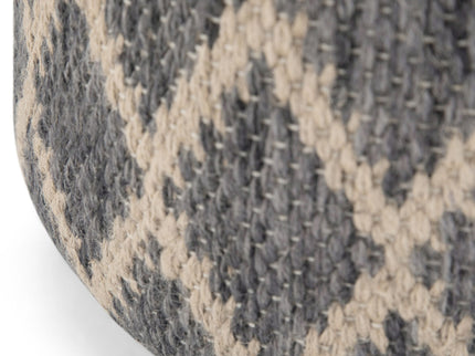 Edgeley - Handcrafted Round Pouf