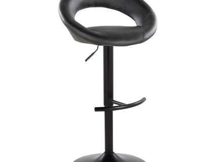 Posh - Contemporary Adjustable Barstool With Swivel & Rounded T Footrest (Set of 2)