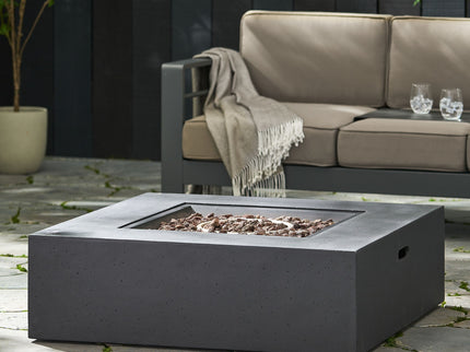 Modern 50, 000 Btu Square Fire Table With Propane Tank