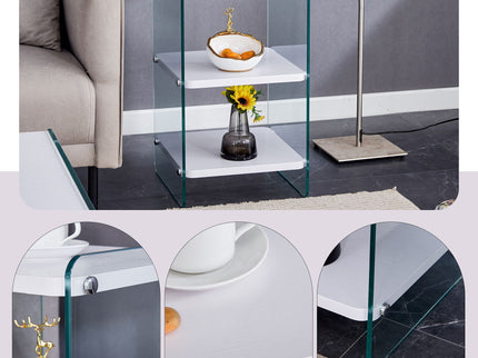 Modern 3 Layer Bedside Cabinet With Storage Function