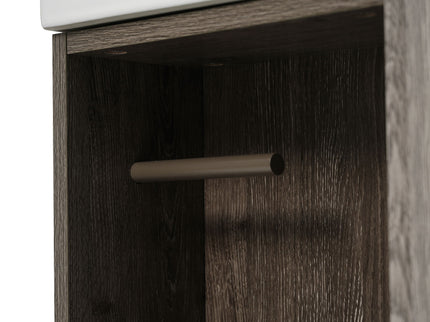 Bathroom Vanity With Sink, Freestanding Wood Grain Cabinet With Storage