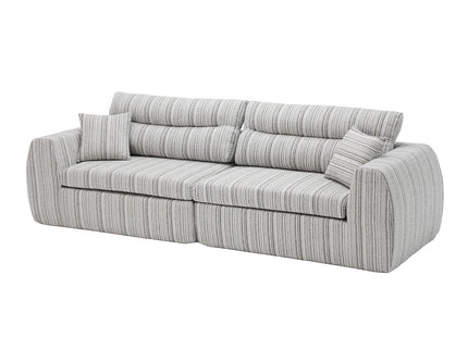 3 Seater, Couch With Throw Pillows For Living Room