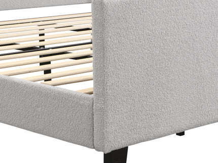 Platform Bed Frame With Tall Headboard And High Footboard