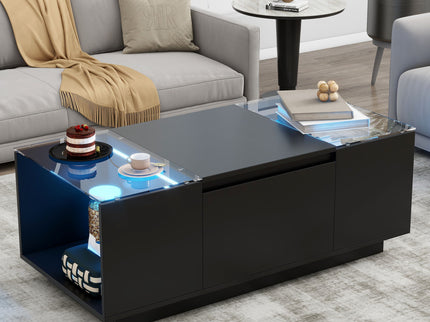 LED Coffee Table, Modern Center Table