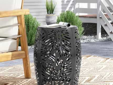 Modern Design Metal End Table, Large