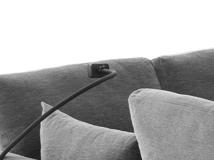 Modern Modular U-Shaped Sofa Bed With Movable Ottoman, USB Ports, Phone Holder