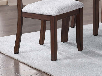 Ladder Back Design Dining Chairs (Set of 2) - Walnut