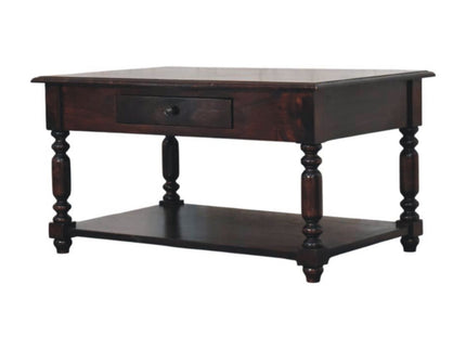Turned Legs Drawer Table
