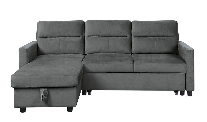 Ivy - Reversible Sleeper Sectional Sofa With Storage Chaise And Side Pocket