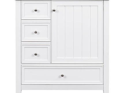 Modern Bathroom Vanity With Sink, 1 Cabinet & 3 Drawers