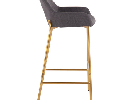 Daniella - Contemporary / Glam Fixed Height Bar Stool (Set of 2)