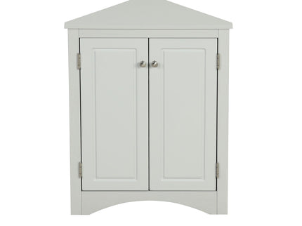 Triangle Bathroom Storage Cabinet With Adjustable Shelves, Freestanding Floor Cabinet For Home Kitchen