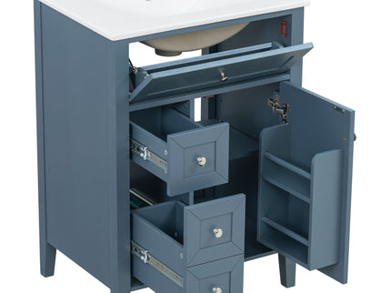 Bathroom Vanity With Sink, Soft Closing Cabinet