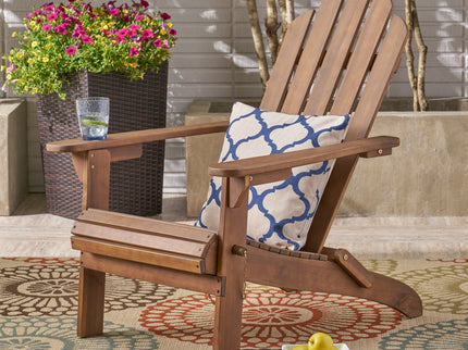 Aurascape - Outdoor Acacia Wood Foldable Adirondack Chair