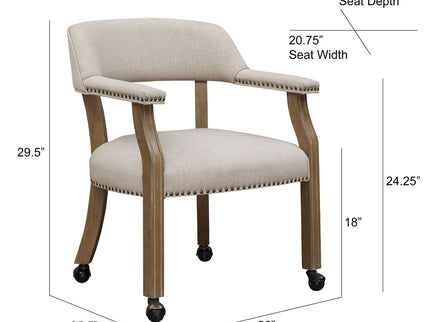 Monroe - Dining And Game Chair - Beige