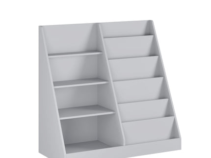Bookshelf And Toy Storage Organizer, 4 Tier Bookcase With Display Stand For Playroom